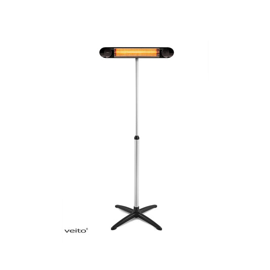 Terrassvärmare Veito Blade 2000W IP55, Silver