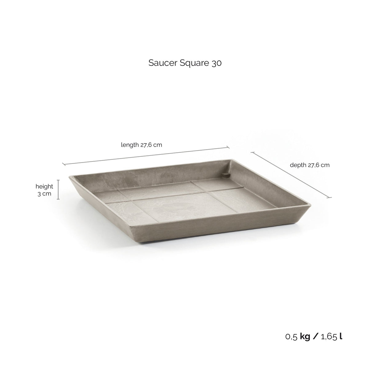 Aluslautanen Rotterdam 30cm taupe