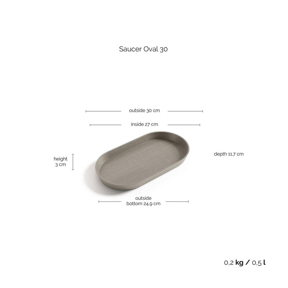 Aluslautanen Tokio 30cm taupe – tuotetiedot