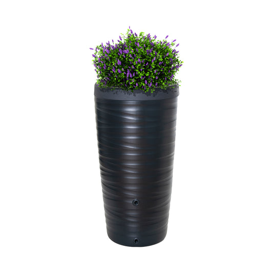 Rainwater barrel 240l anthracite with lid 