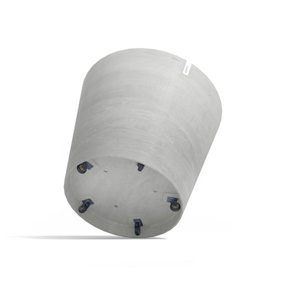 Lillepott Amsterdam ratastel 100cm valgehall
