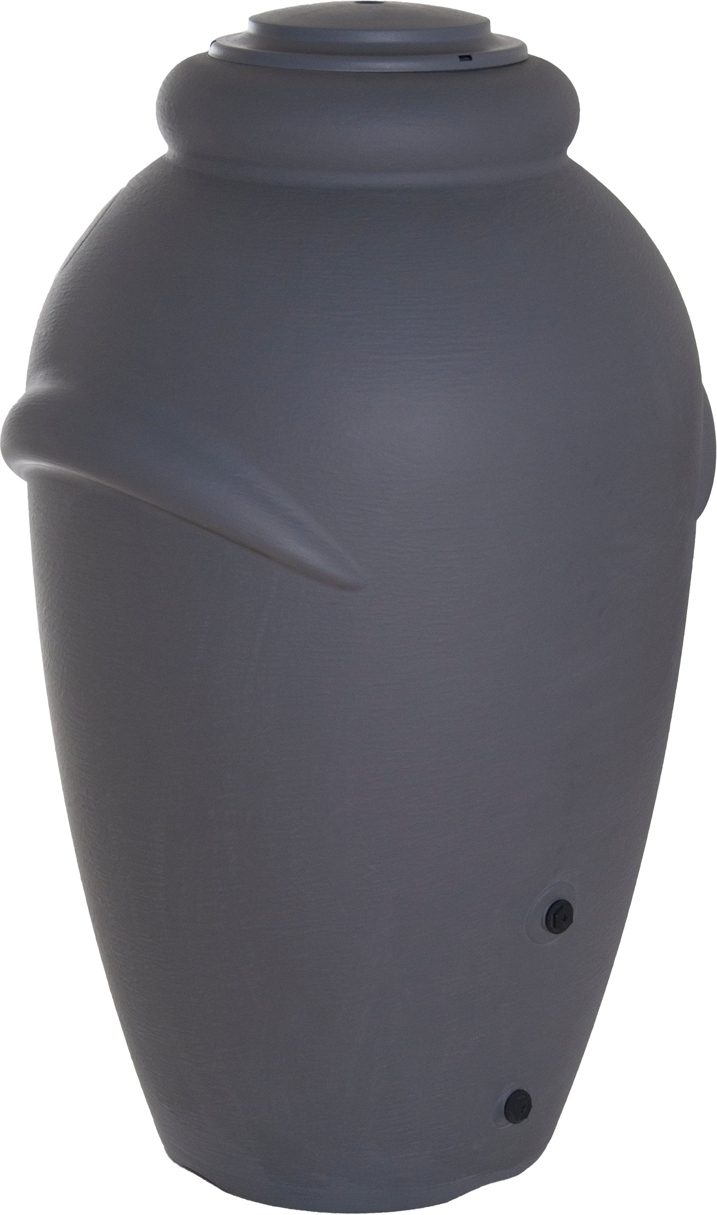Rainwater barrel 360l gray with lid 
