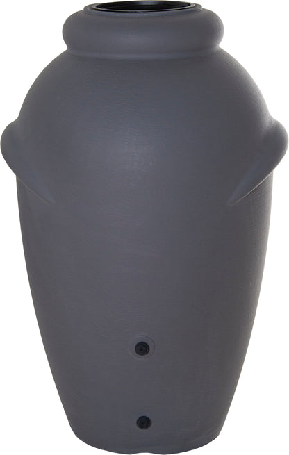 Rainwater barrel 360l gray with lid 