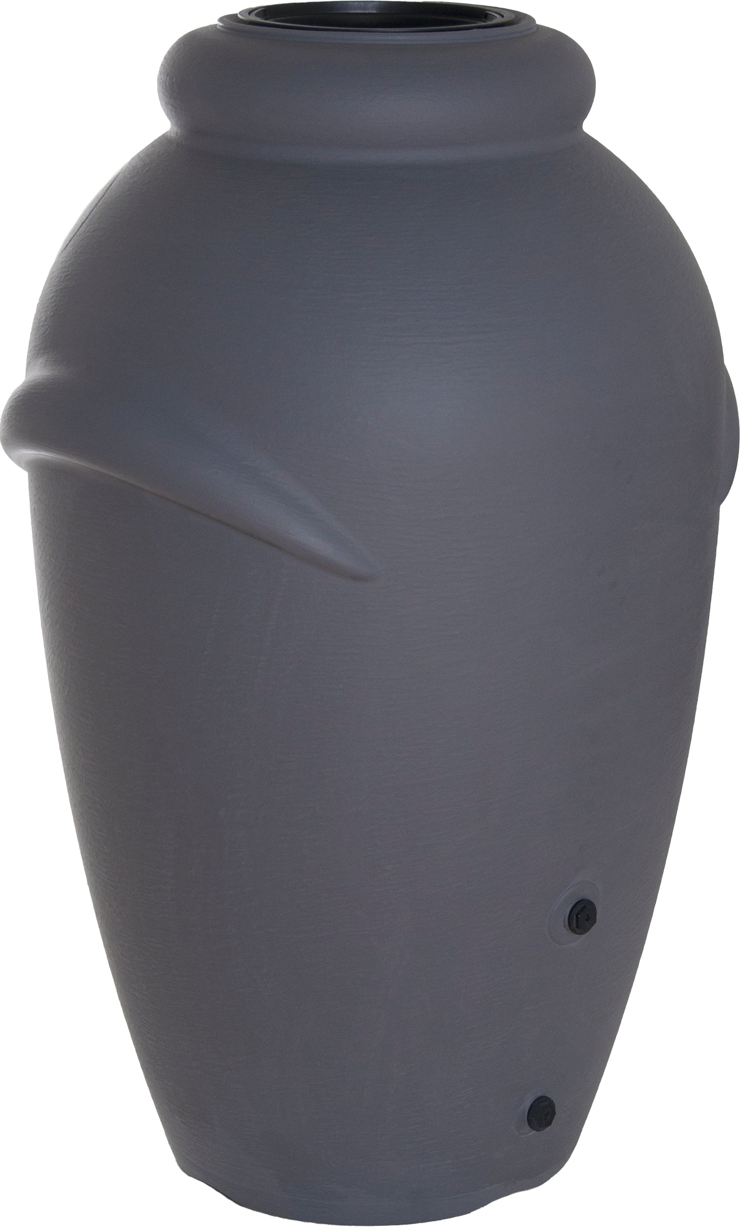 Rainwater barrel 360l gray with lid 