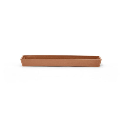 Kukkaruukku - Ecopots - Aluslautanen Bruge 25cm terracotta - Ecopots - Uuden aikakauden kukkaruukku kierrätysmateriaalista