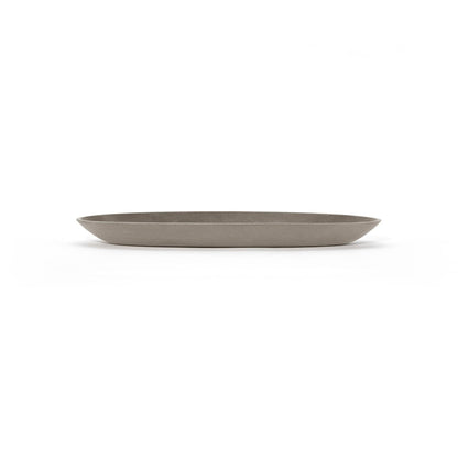 Kukkaruukku - Ecopots - Aluslautanen Sofia iso 43cm taupe - Ecopots - Uuden aikakauden kukkaruukku kierrätysmateriaalista