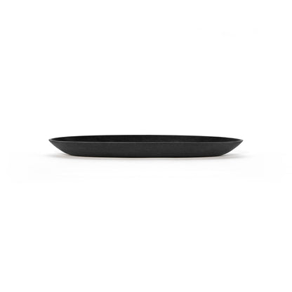 Kukkaruukku - Ecopots - Aluslautanen Sofia iso 43cm tummanharmaa - Ecopots - Uuden aikakauden kukkaruukku kierrätysmateriaalista