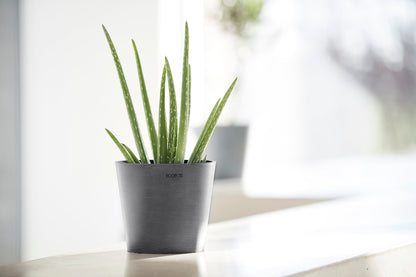 Kukkaruukku - Ecopots - Amsterdam 17cm harmaa - Ecopotskauppa - Uuden aikakauden kukkaruukku