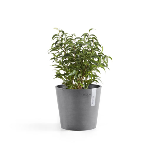 Kukkaruukku - Ecopots - Amsterdam 17cm harmaa - Ecopotskauppa - Uuden aikakauden kukkaruukku