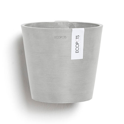 Kukkaruukku - Ecopots - Amsterdam 20cm seinäruukku valkoharmaa - Ecopotskauppa - Uuden aikakauden kukkaruukku