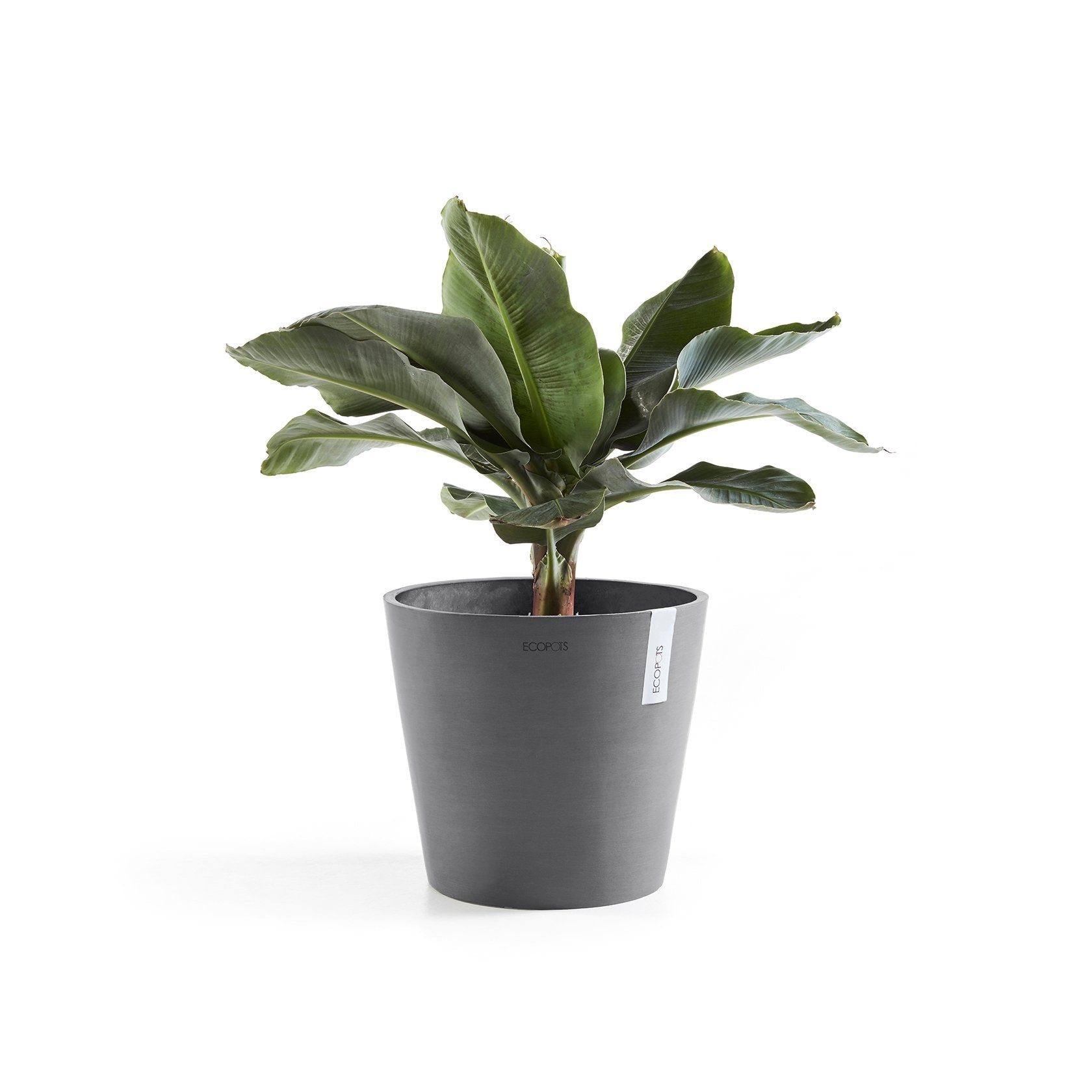 Kukkaruukku - Ecopots - Amsterdam 25cm harmaa - Ecopotskauppa - Uuden aikakauden kukkaruukku