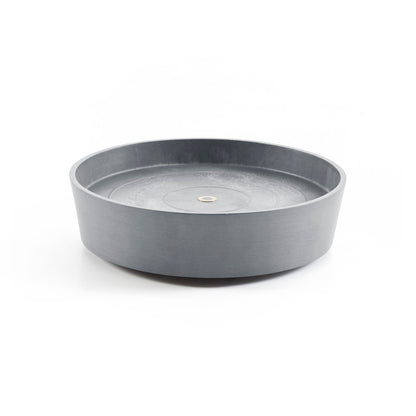 Kukkaruukku - Ecopots - Amsterdam aluslautanen pyörillä 40cm siniharmaa - Ecopotskauppa - Uuden aikakauden kukkaruukku