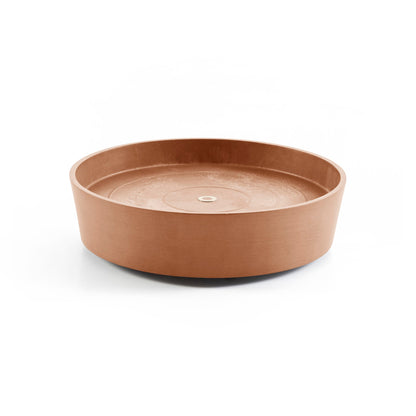 Kukkaruukku - Ecopots - Amsterdam aluslautanen pyörillä 40cm terracotta - Ecopotskauppa - Uuden aikakauden kukkaruukku