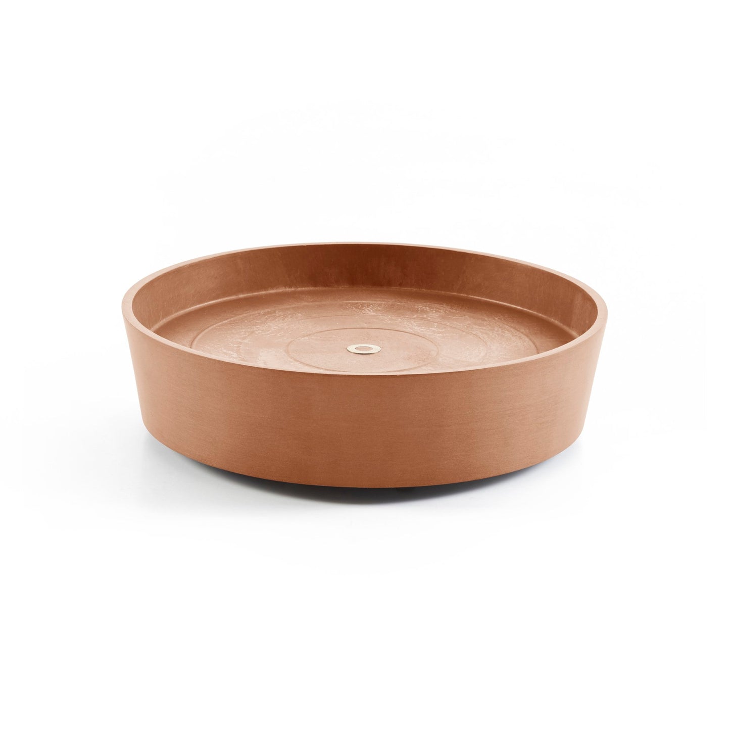 Kukkaruukku - Ecopots - Amsterdam aluslautanen pyörillä 50cm terracotta - Ecopotskauppa - Uuden aikakauden kukkaruukku