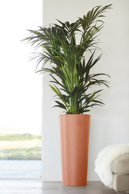 Kukkaruukku - Ecopots - Amsterdam korkea 70cm terracotta - Ecopotskauppa - Uuden aikakauden kukkaruukku