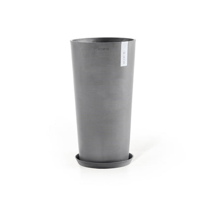 Kukkaruukku - Ecopots - Amsterdam korkea 76cm harmaa - Ecopotskauppa - Uuden aikakauden kukkaruukku