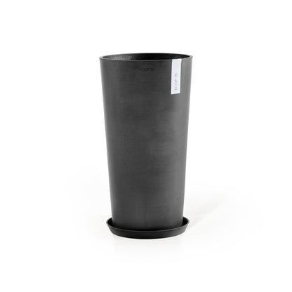 Kukkaruukku - Ecopots - Amsterdam korkea 90cm tummanharmaa - Ecopotskauppa - Uuden aikakauden kukkaruukku