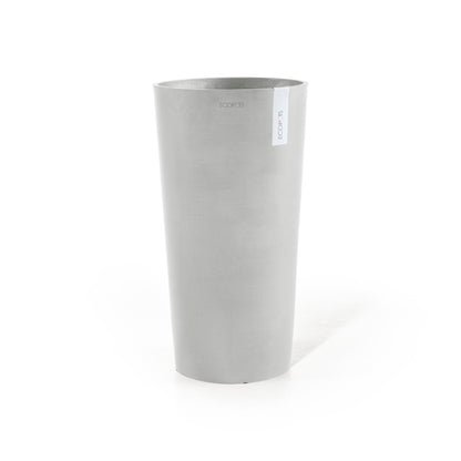 Kukkaruukku - Ecopots - Amsterdam korkea 90cm valkoharmaa - Ecopotskauppa - Uuden aikakauden kukkaruukku