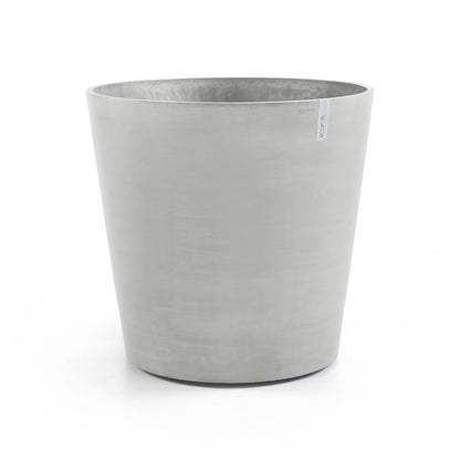 Kukkaruukku - Ecopots - Amsterdam pyörillä 80cm valkoharmaa - Ecopotskauppa - Uuden aikakauden kukkaruukku