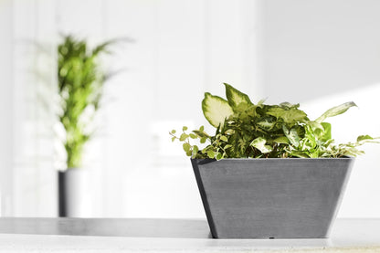 Kukkaruukku - Ecopots - Berliini 30cm harmaa - Ecopots - Uuden aikakauden kukkaruukku kierrätysmateriaalista