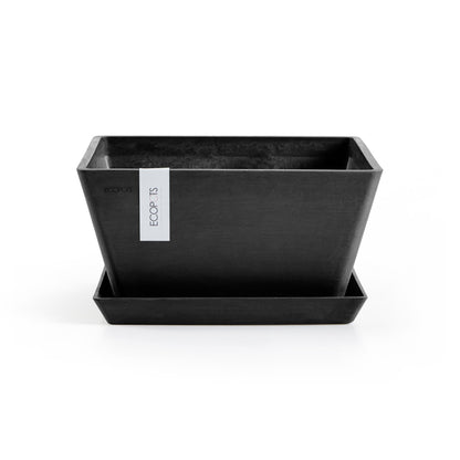 Kukkaruukku - Ecopots - Berliini 30cm tummanharmaa - Ecopotskauppa - Uuden aikakauden kukkaruukku