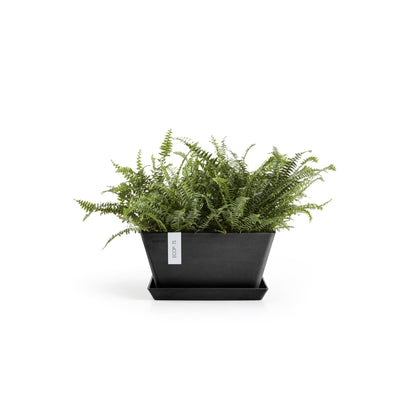Kukkaruukku - Ecopots - Berliini 30cm tummanharmaa - Ecopotskauppa - Uuden aikakauden kukkaruukku