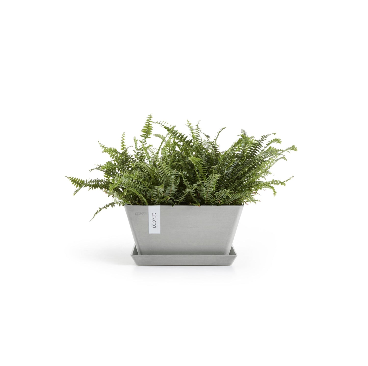Kukkaruukku - Ecopots - Berliini 30cm valkoharmaa - Ecopotskauppa - Uuden aikakauden kukkaruukku