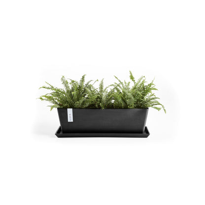 Kukkaruukku - Ecopots - Bruge 55cm tummanharmaa - Ecopotskauppa - Uuden aikakauden kukkaruukku