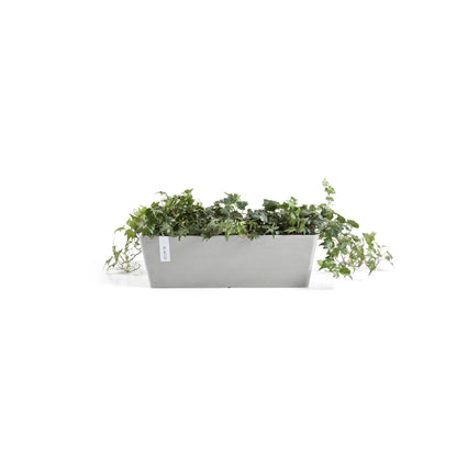 Kukkaruukku - Ecopots - Bruge 55cm valkoharmaa - Ecopotskauppa - Uuden aikakauden kukkaruukku