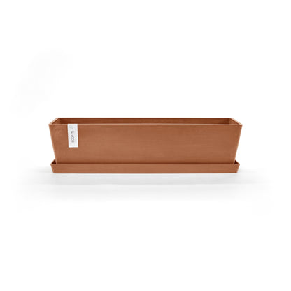 Kukkaruukku - Ecopots - Bruge aluslautanen 65cm terracotta - Ecopotskauppa - Uuden aikakauden kukkaruukku