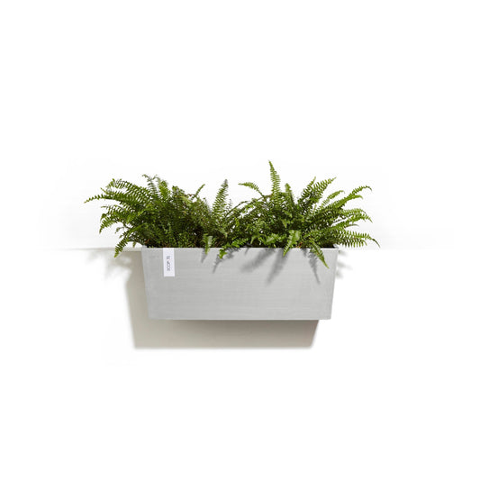 Kukkaruukku - Ecopots - Bruge ripustettava 55cm valkoharmaa - Ecopotskauppa - Uuden aikakauden kukkaruukku