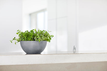 Kukkaruukku - Ecopots - Brysseli 25cm siniharmaa - Ecopots - Uuden aikakauden kukkaruukku kierrätysmateriaalista