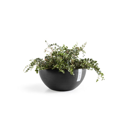 Kukkaruukku - Ecopots - Brysseli 30cm tummanharmaa - Ecopotskauppa - Uuden aikakauden kukkaruukku
