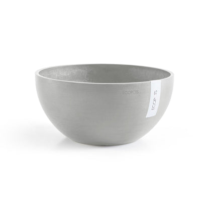 Kukkaruukku - Ecopots - Brysseli 35cm valkoharmaa - Ecopotskauppa - Uuden aikakauden kukkaruukku