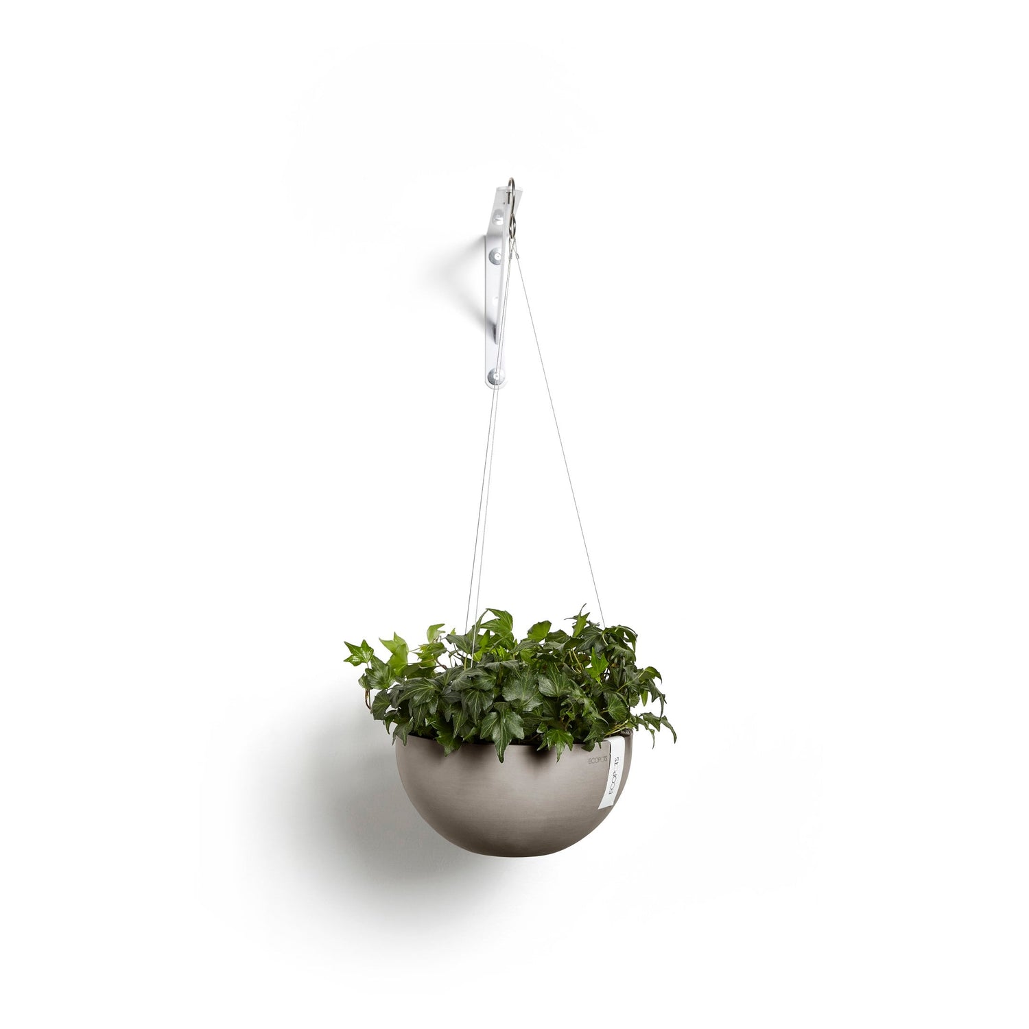 Kukkaruukku - Ecopots - Brysseli ripustettava 27cm taupe - Ecopotskauppa - Uuden aikakauden kukkaruukku