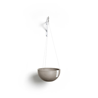 Kukkaruukku - Ecopots - Brysseli ripustettava 33cm taupe - Ecopotskauppa - Uuden aikakauden kukkaruukku