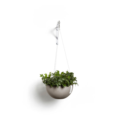 Kukkaruukku - Ecopots - Brysseli ripustettava 33cm taupe - Ecopotskauppa - Uuden aikakauden kukkaruukku