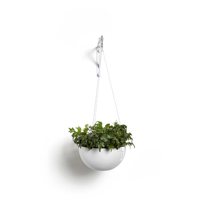 Kukkaruukku - Ecopots - Brysseli ripustettava 33cm valkoinen - Ecopotskauppa - Uuden aikakauden kukkaruukku