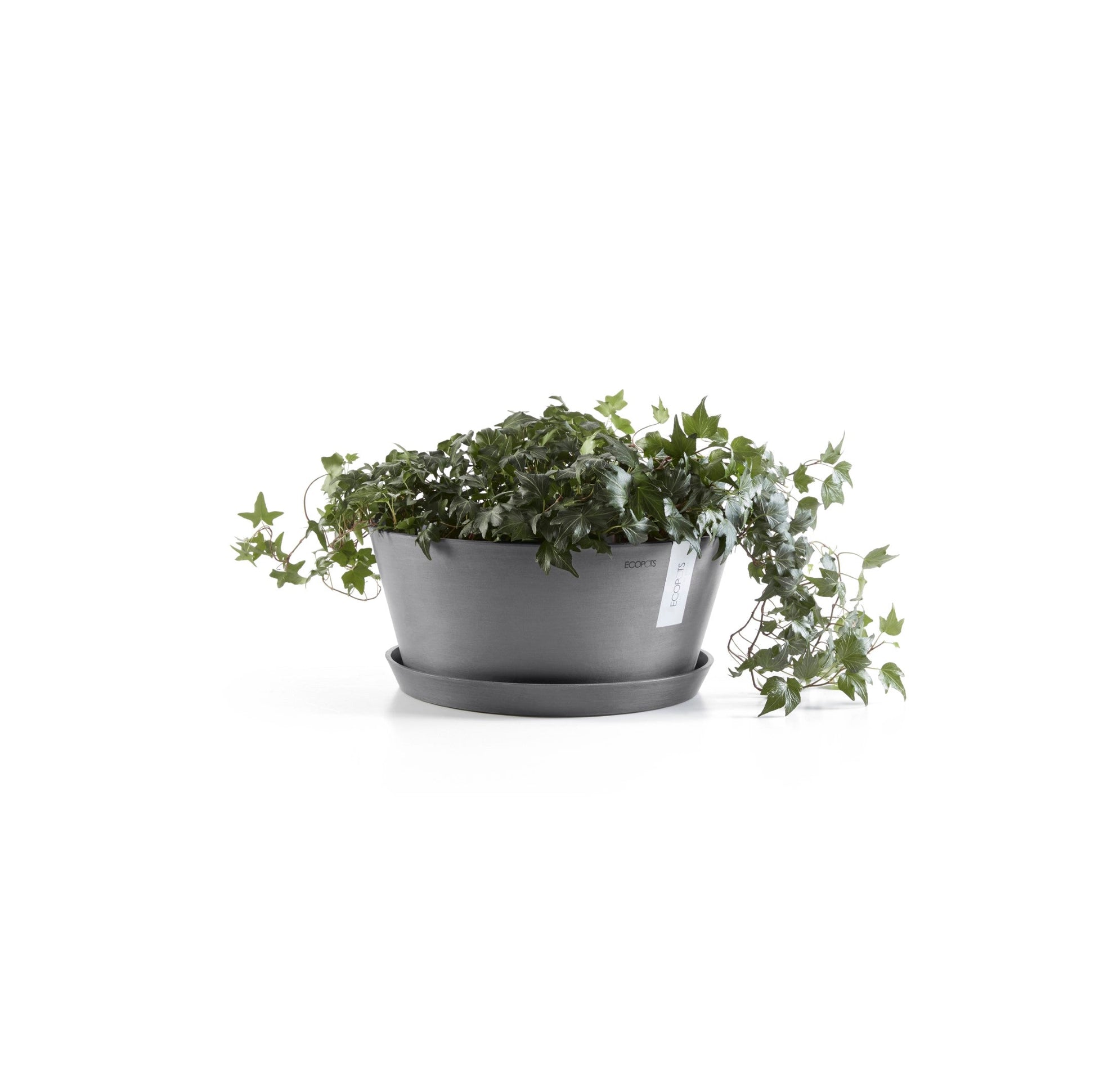 Kukkaruukku - Ecopots - Frankfurt 50cm harmaa - Ecopotskauppa - Uuden aikakauden kukkaruukku