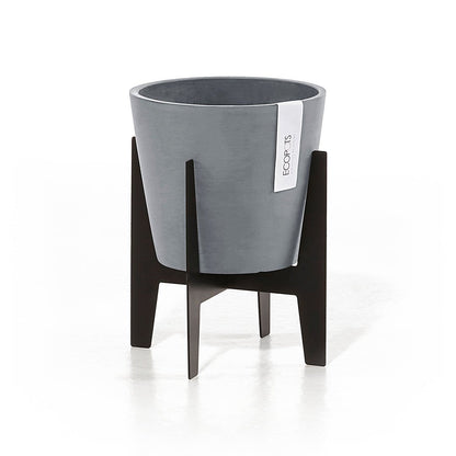 Kukkaruukku - Ecopots - Jalusta 20cm musta - Ecopotskauppa - Uuden aikakauden kukkaruukku