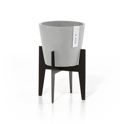 Kukkaruukku - Ecopots - Jalusta 20cm musta - Ecopotskauppa - Uuden aikakauden kukkaruukku