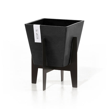 Kukkaruukku - Ecopots - Jalusta 20cm musta - Ecopotskauppa - Uuden aikakauden kukkaruukku