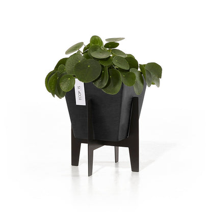 Kukkaruukku - Ecopots - Jalusta 20cm musta - Ecopotskauppa - Uuden aikakauden kukkaruukku