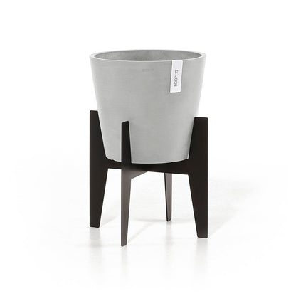 Kukkaruukku - Ecopots - Jalusta 30cm musta - Ecopotskauppa - Uuden aikakauden kukkaruukku