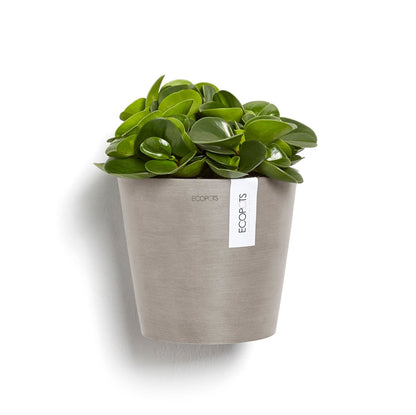 Kukkaruukku - Ecopots - Kukkaruukku Amsterdam 20cm seinälle taupe - Ecopots - Uuden aikakauden kukkaruukku kierrätysmateriaalista