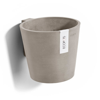 Kukkaruukku - Ecopots - Kukkaruukku Amsterdam 20cm seinälle taupe - Ecopots - Uuden aikakauden kukkaruukku kierrätysmateriaalista