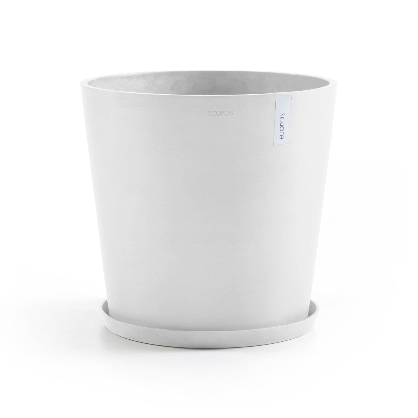 Kukkaruukku - Ecopots - Kukkaruukku Amsterdam 50cm valkoinen - Ecopots - Uuden aikakauden kukkaruukku kierrätysmateriaalista