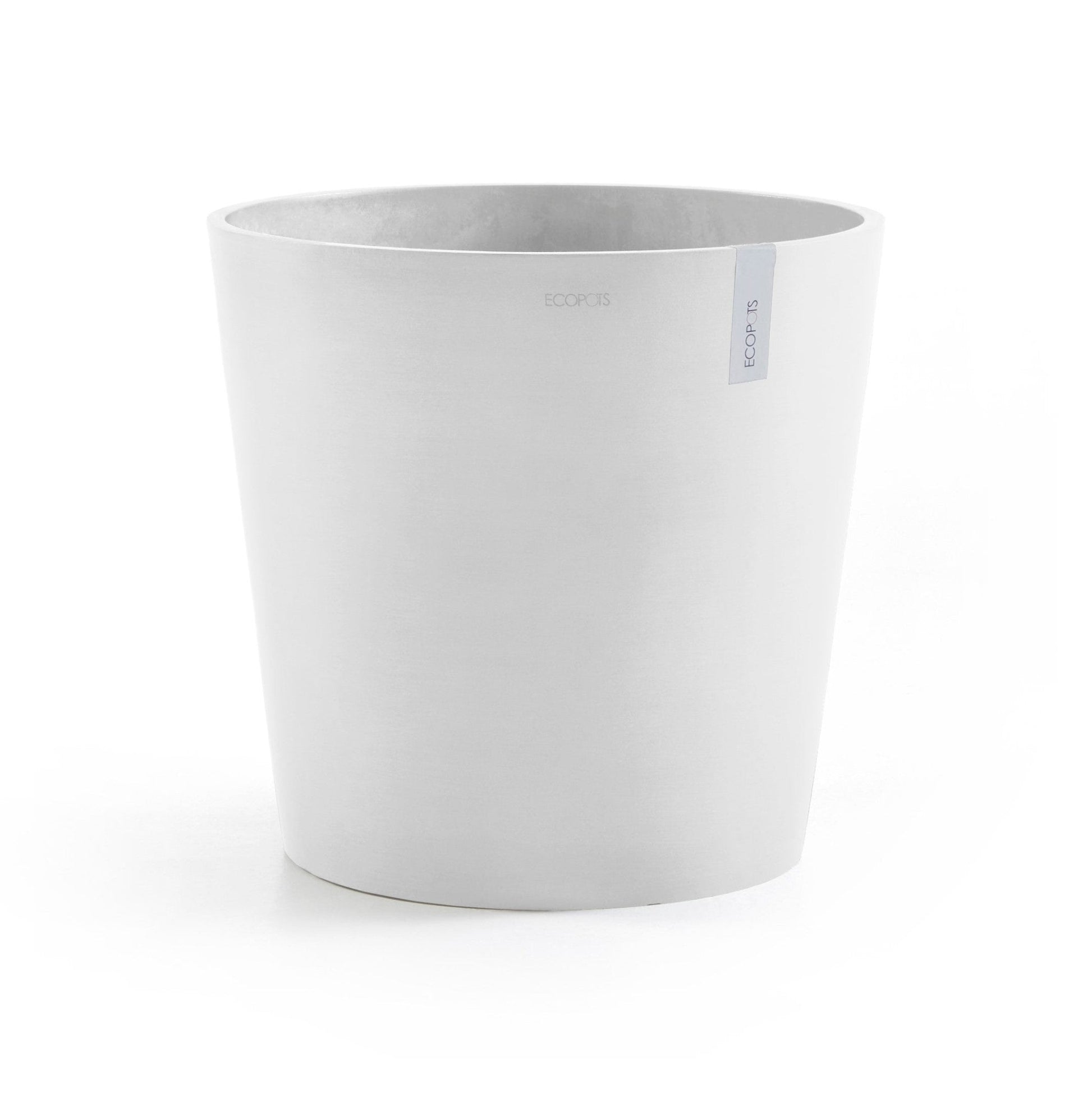 Kukkaruukku - Ecopots - Kukkaruukku Amsterdam 50cm valkoinen - Ecopots - Uuden aikakauden kukkaruukku kierrätysmateriaalista