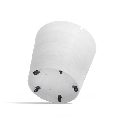 Kukkaruukku - Ecopots - Kukkaruukku Amsterdam pyörillä 100cm valkoinen - Ecopots - Uuden aikakauden kukkaruukku kierrätysmateriaalista