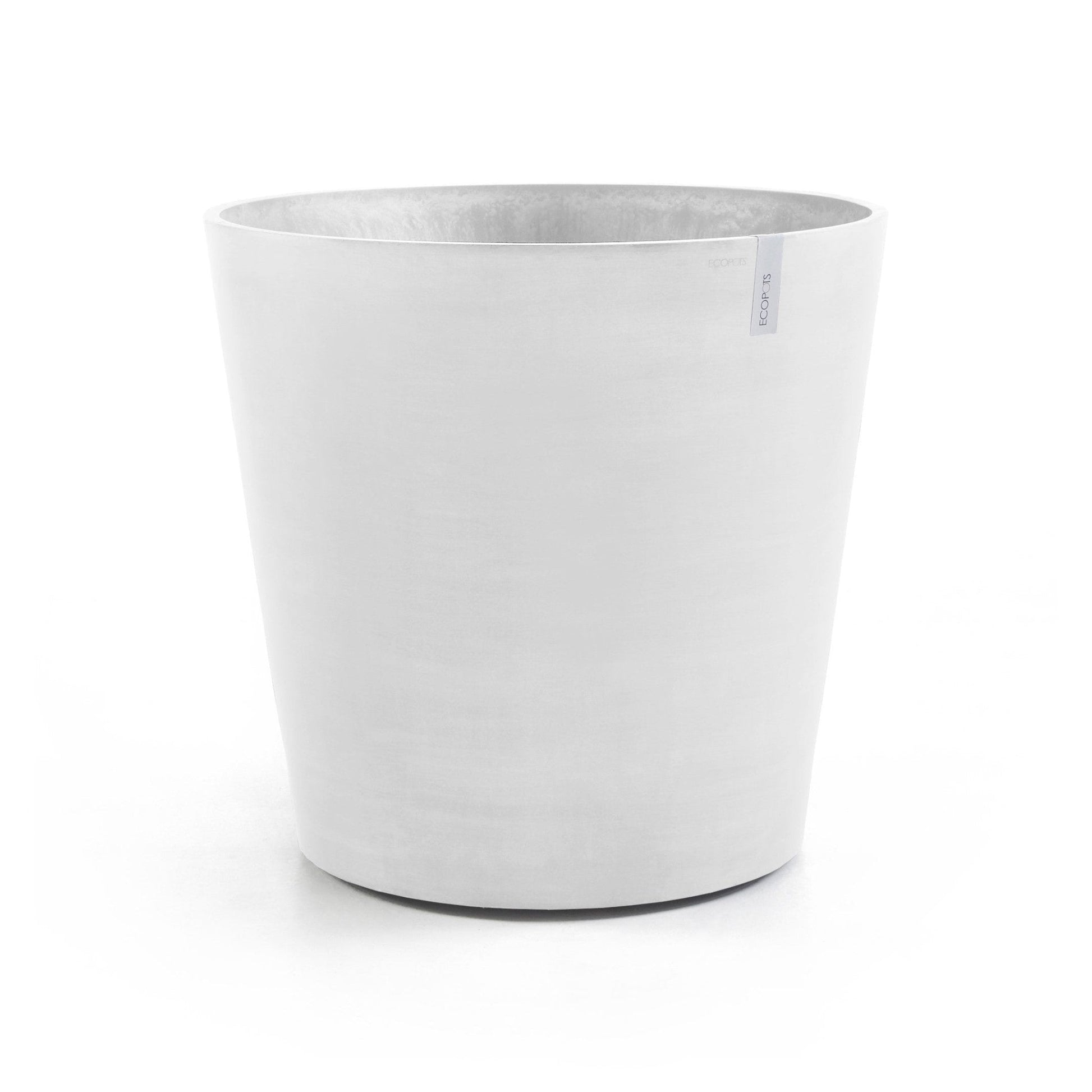 Kukkaruukku - Ecopots - Kukkaruukku Amsterdam pyörillä 60cm valkoinen - Ecopots - Uuden aikakauden kukkaruukku kierrätysmateriaalista